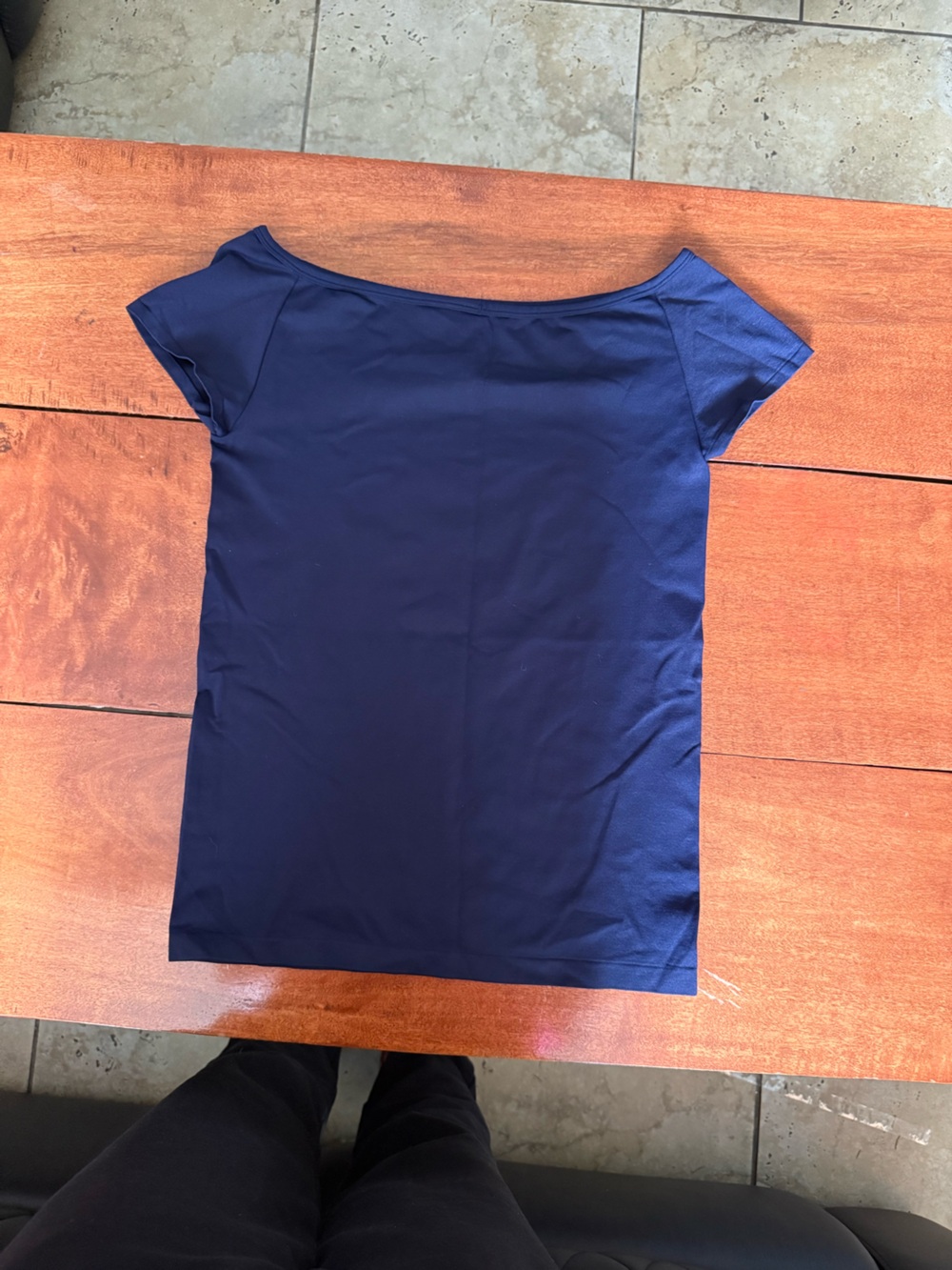 Helmut Lang Navy Short Sleeve Tee